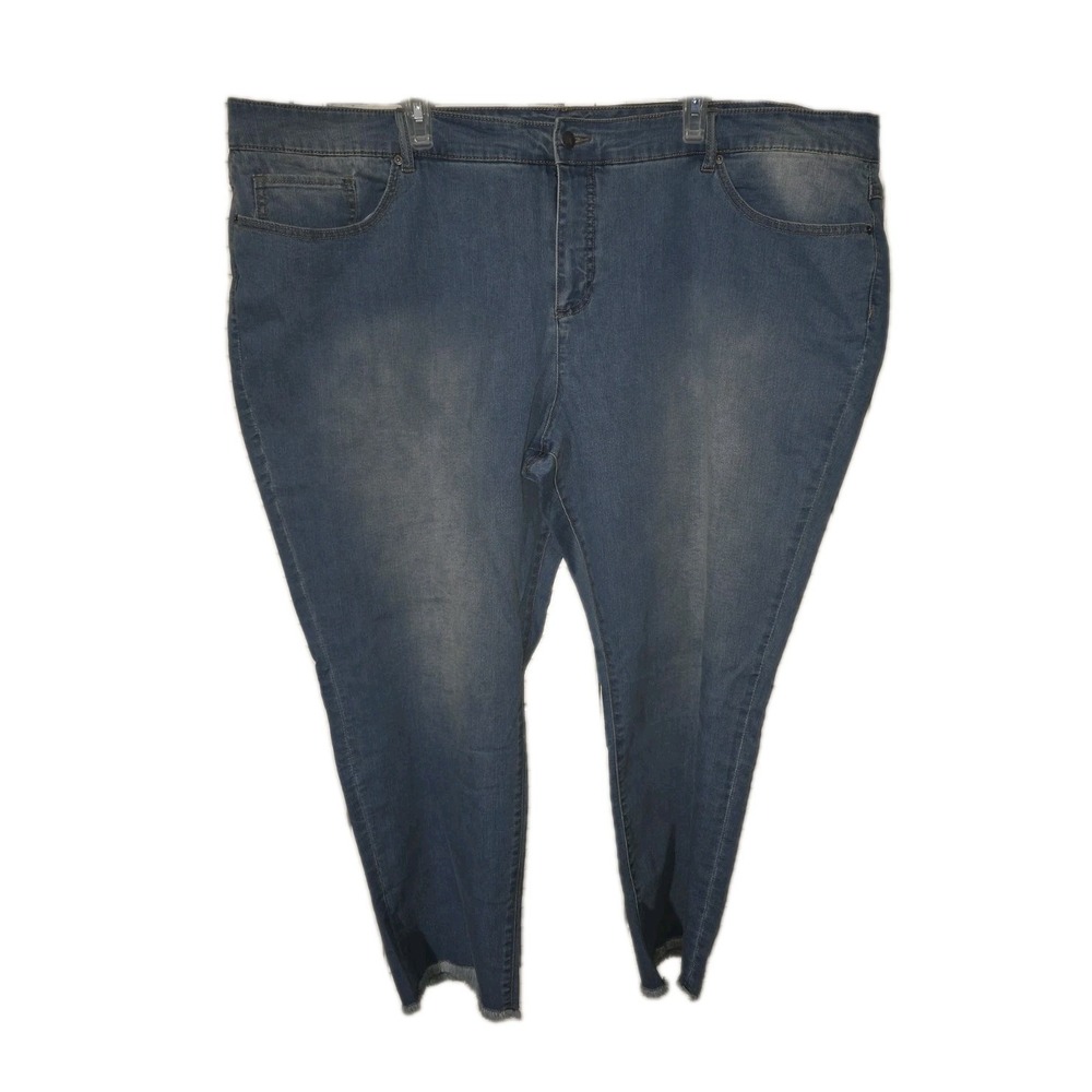 Women With Control Wonder‎ Denim Jeans 28WP GUC Raw Hem Y2K Stretch